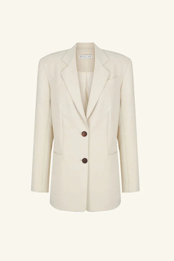 Irena Double Pocket Blazer - Bone