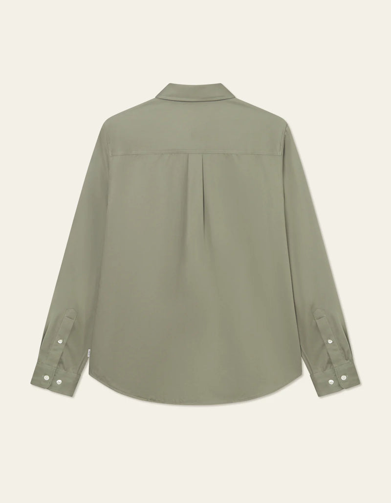 Kent Tencel Shirt - Lichen Green