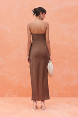 Kelli Strapless Dress - Affogato