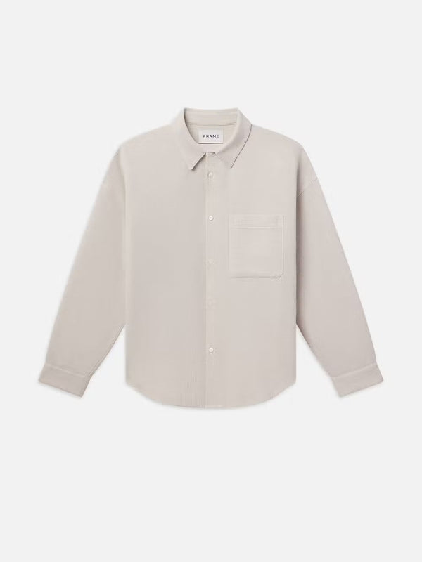 Waffle Textured Shirt - Off White