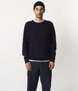 Ribbed Pullover - Dark Navy