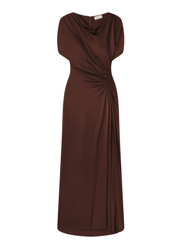 Nadia Gown - Chocolate Plum