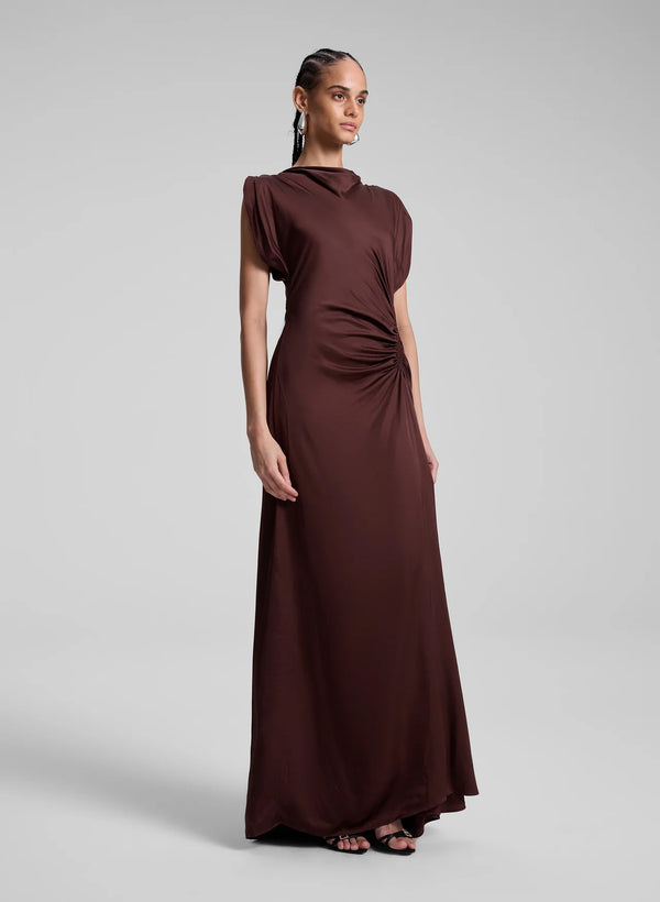 Nadia Gown - Chocolate Plum