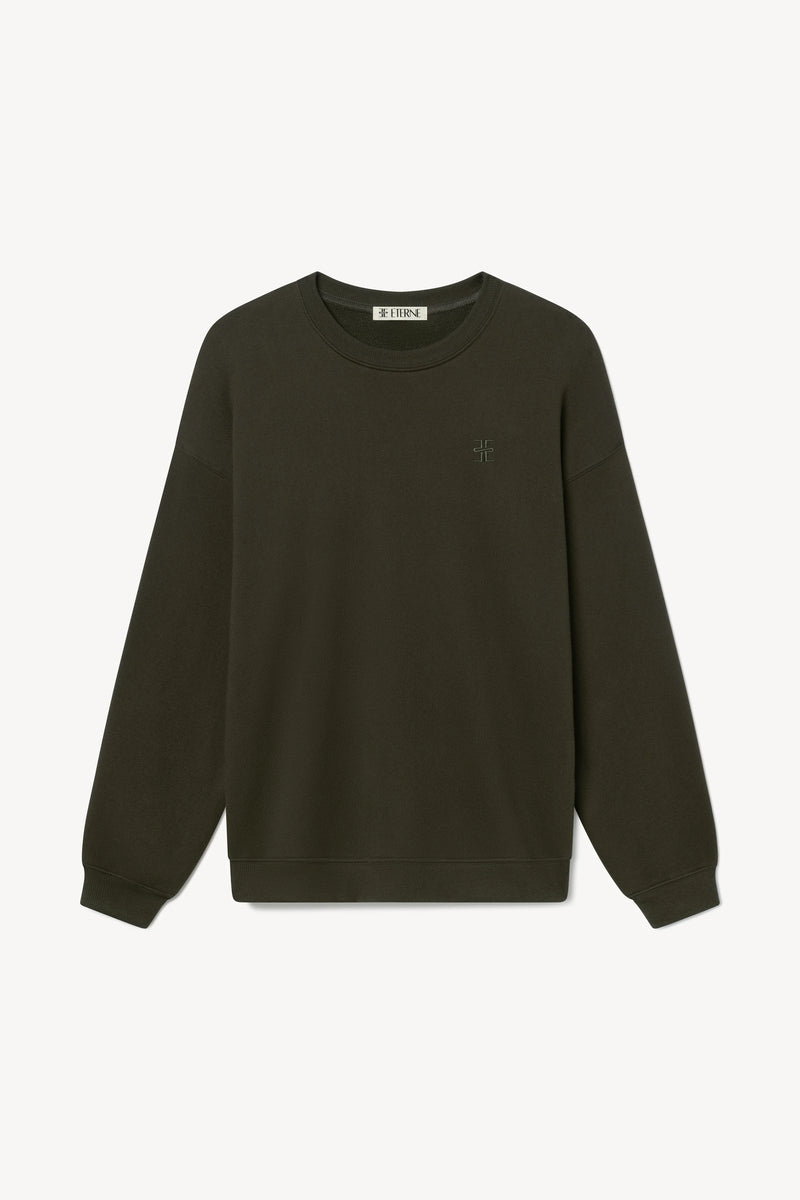 Oversized Crewneck Sweatshirt - Moss