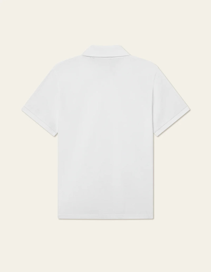 Pique Polo - White