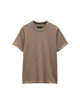 Raw Edge Flame Tee - Brown