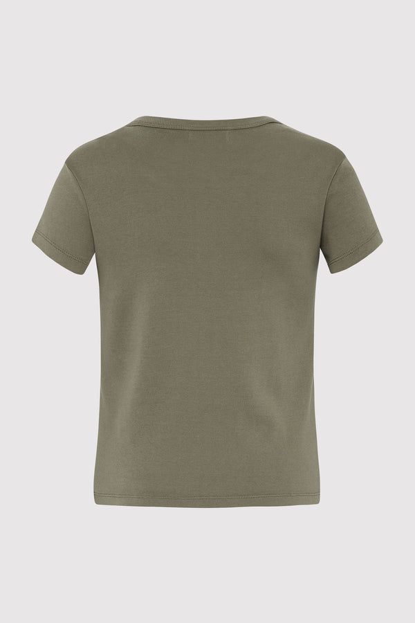 Organic Cotton Baby Tee - Smokey Olive