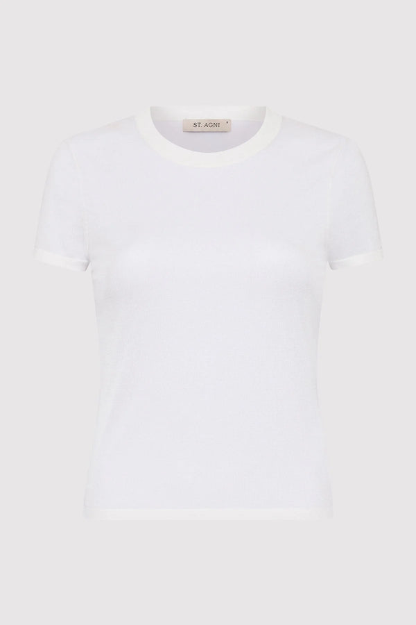 Sheer Baby Tee - White