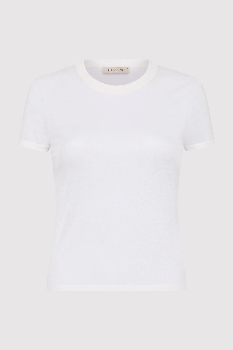 Sheer Baby Tee - White