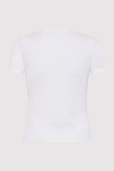 Sheer Baby Tee - White