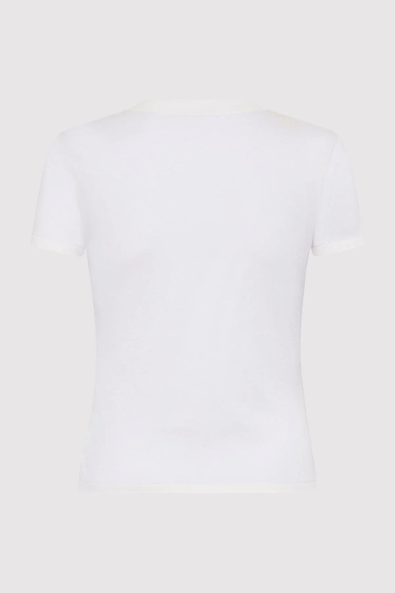 Sheer Baby Tee - White