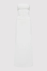 Strapless Tie Back Dress - Silver