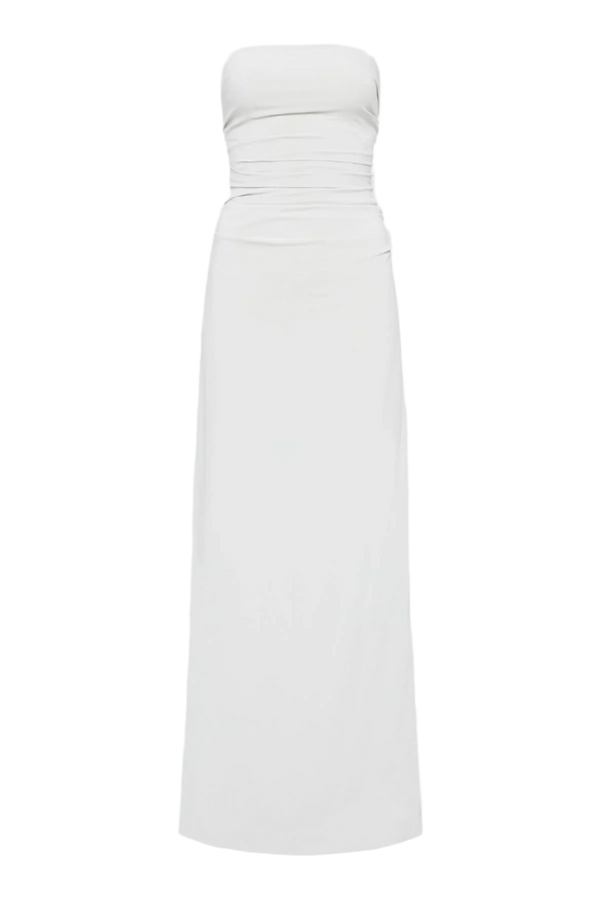 Strapless Tie Back Dress - Silver