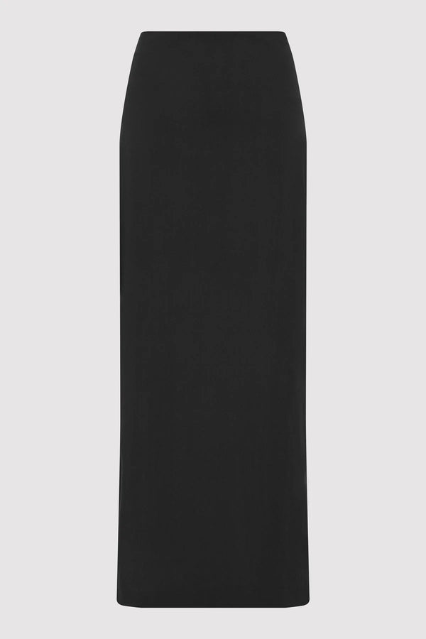 Minimal Column Skirt - Black