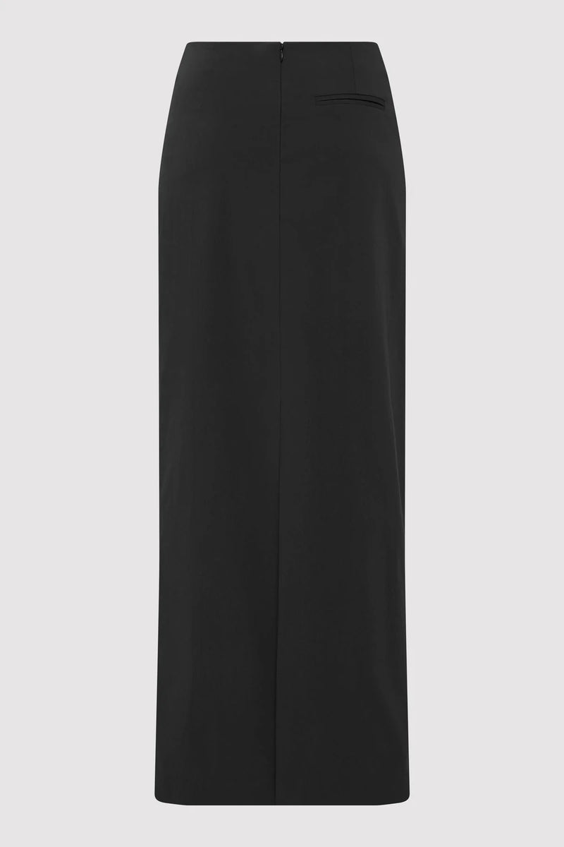 Minimal Column Skirt - Black