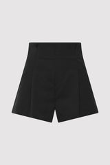 Paperbag Waist Shorts - Black