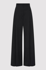 Paperbag Waist Trousers - Black