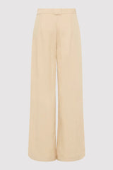 Wide Leg Pleat Pants - Dune