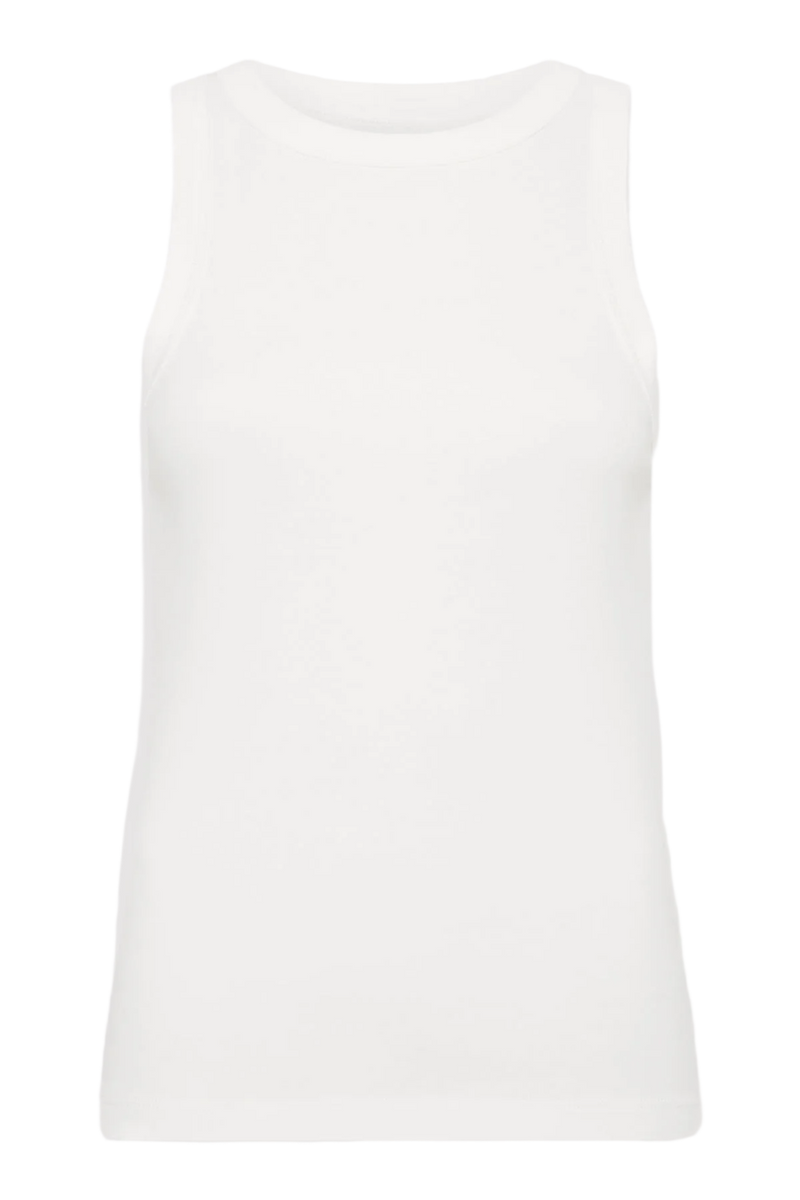 Organic Cotton Bateau Tank - White