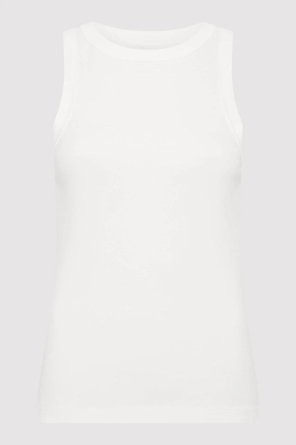 Organic Cotton Bateau Tank - White