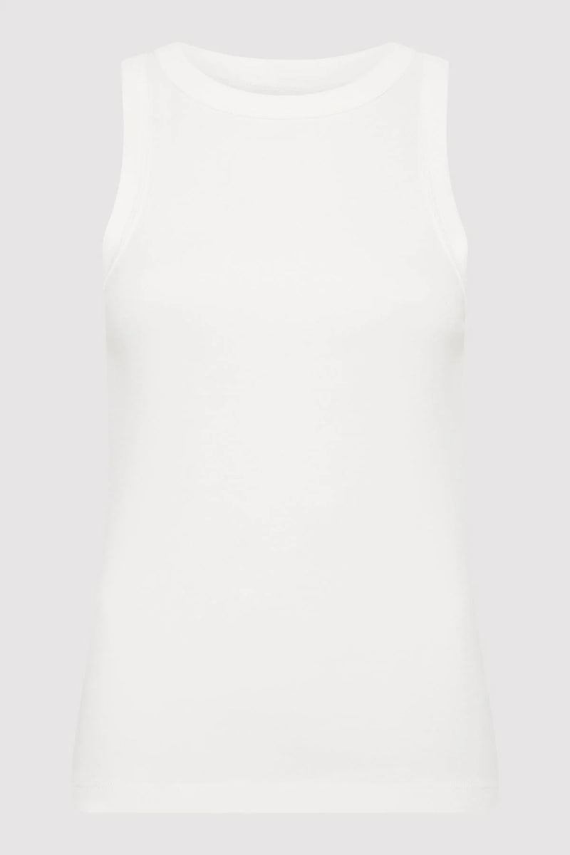 Organic Cotton Bateau Tank - White