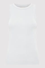 Organic Cotton Bateau Tank - Silver