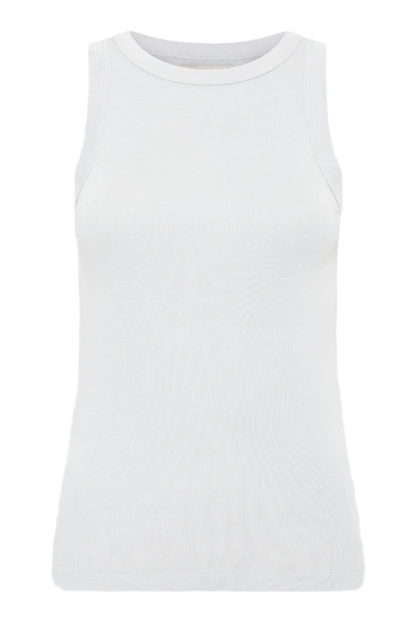 Organic Cotton Bateau Tank - Silver