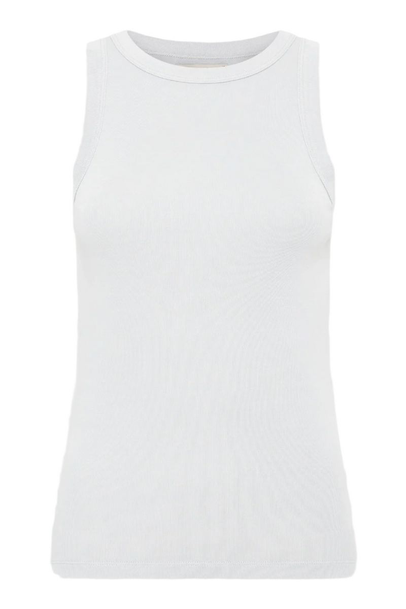 Organic Cotton Bateau Tank - Silver