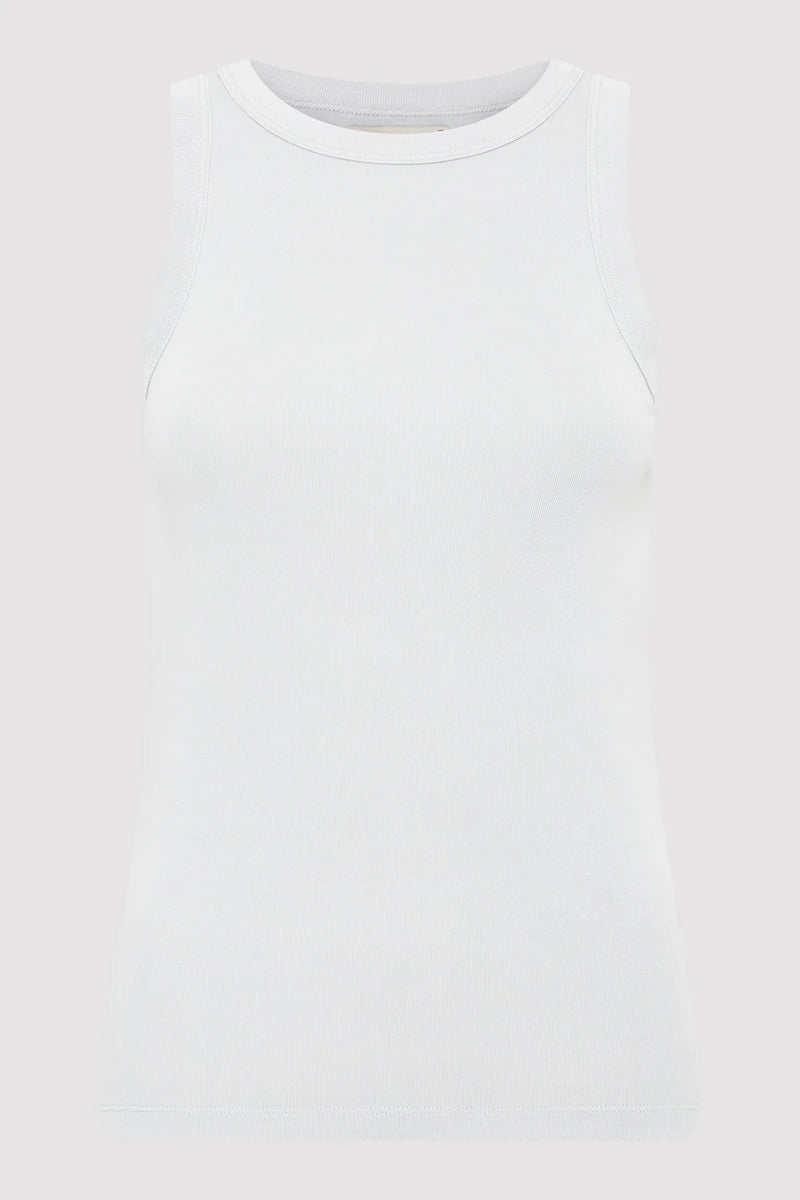 Organic Cotton Bateau Tank - Silver