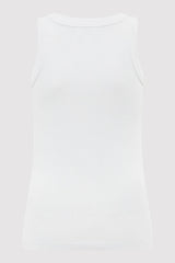 Organic Cotton Bateau Tank - Silver