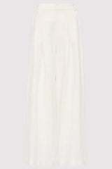 Tailored Linen Pants - Ivory