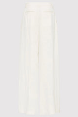 Tailored Linen Pants - Ivory