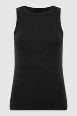 Organic Cotton Bateau Tank - Black