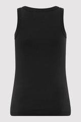 Organic Cotton Bateau Tank - Black