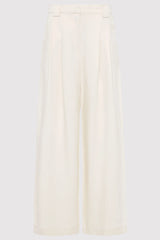 Wide Leg Pleat Pant - Tofu