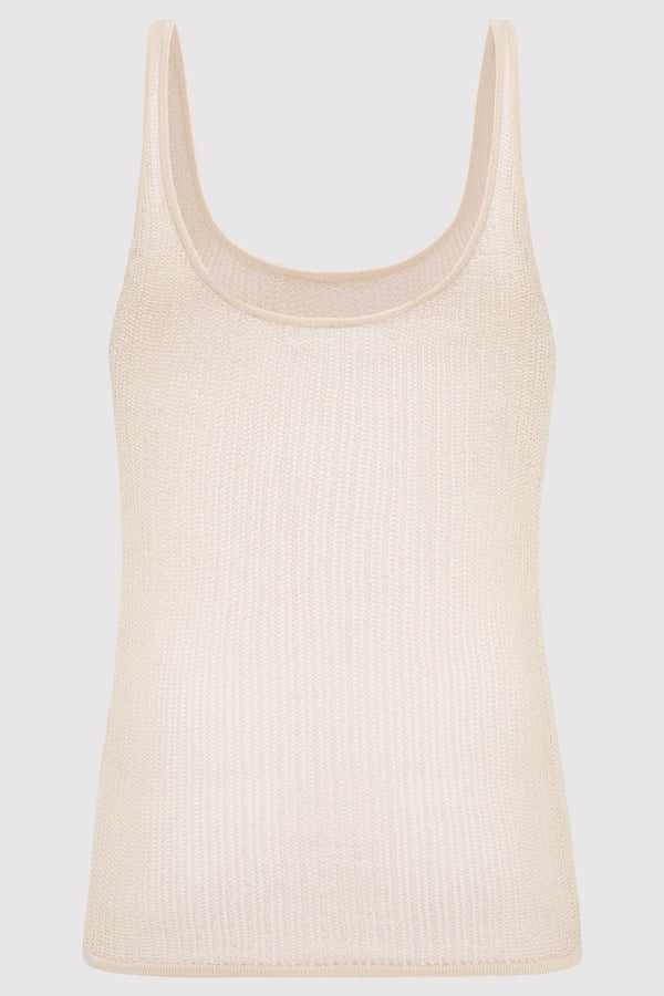 Fine Crochet Cami - Sand