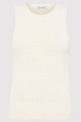 Linen Silk Blend Tank - Salt