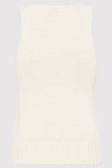 Linen Silk Blend Tank - Salt