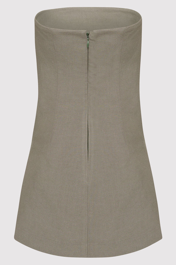 Column Tunic - Smokey Olive