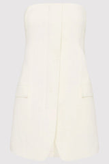 Tailored Strapless Top - Ivory