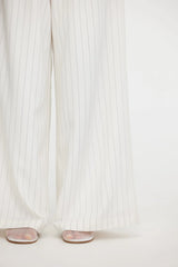 Lucy Pant - Ivory Pinstripe