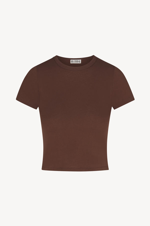 Short Sleeve Baby Tee - Chocolate