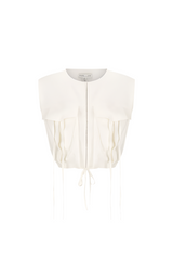 Kasbah Utility Cropped Top - Rice