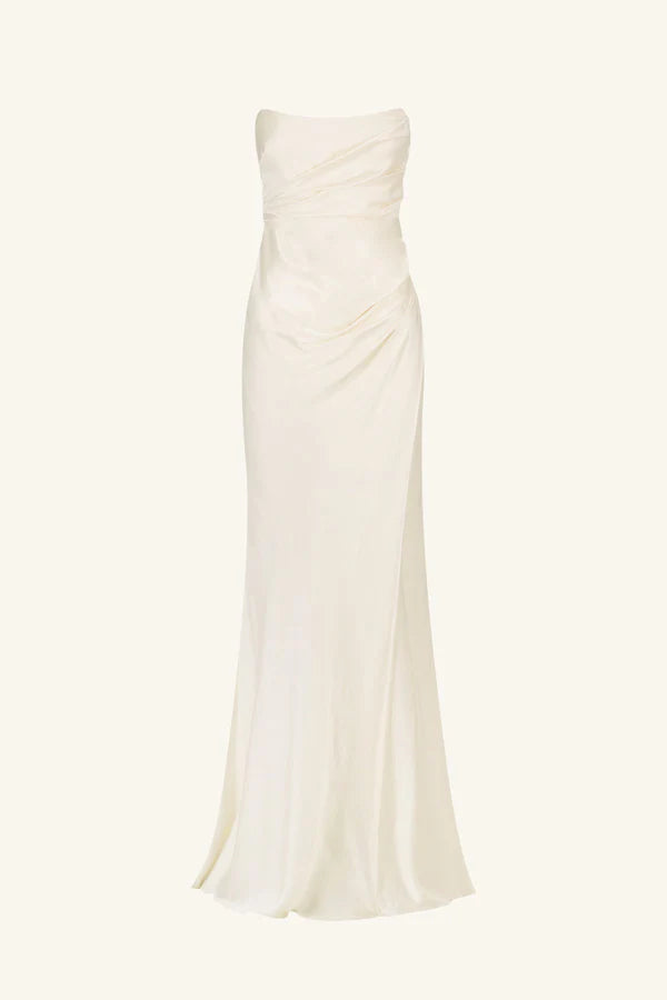 Cumulus Strapless Dress - Ivory