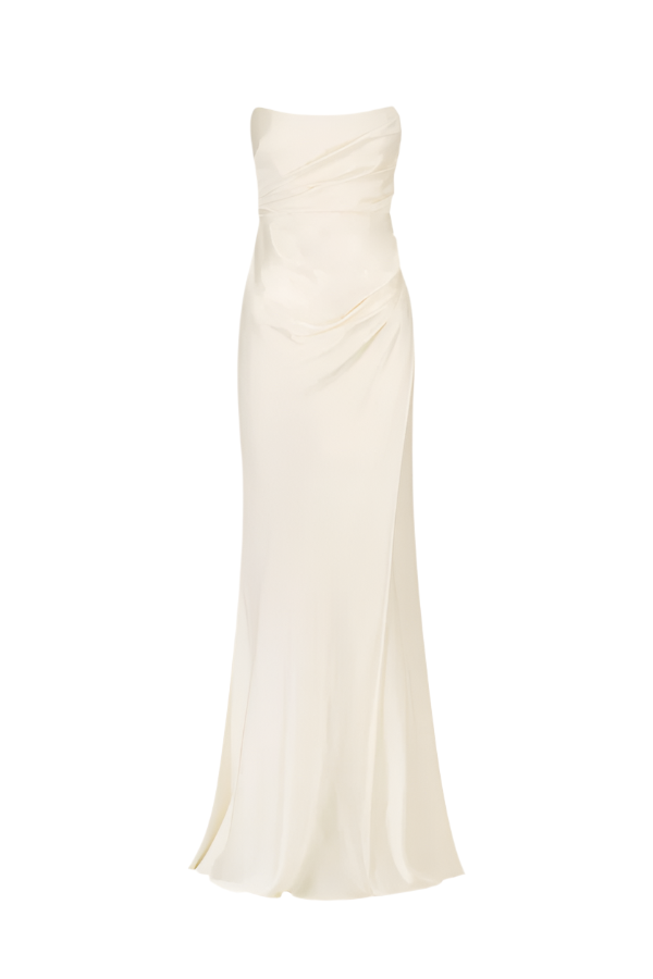 Cumulus Strapless Dress - Ivory