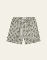 Tapestry Shorts - Ivory Green Jade