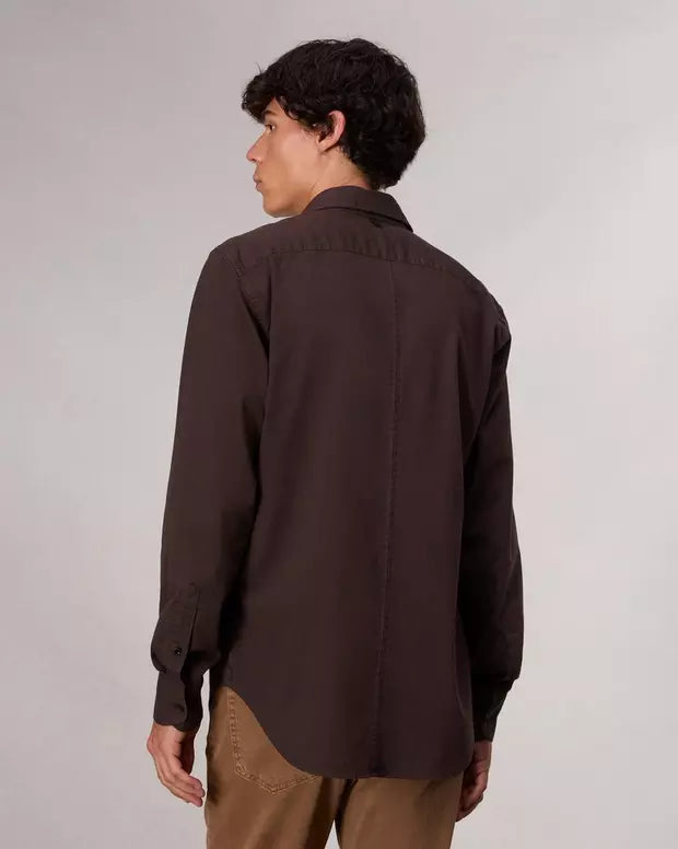 Tomlin Stretch Dobby Shirt - Dark Chocolate