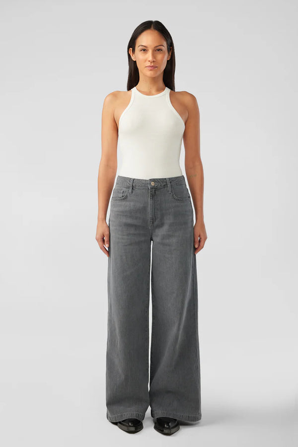 Ms. Fonda High Rise Wide Leg - Tempesta Grey