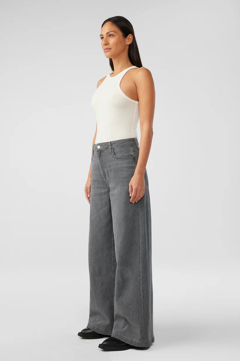 Ms. Fonda High Rise Wide Leg - Tempesta Grey