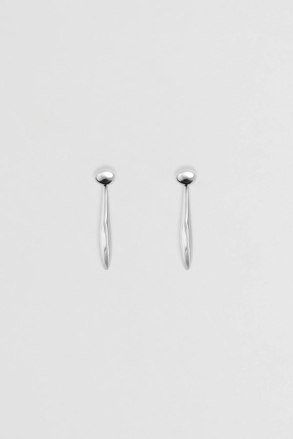 Verso Drop Earrings - Silver